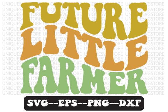 Future Little Farmer Retro Svg Design for Crafts and Graphics