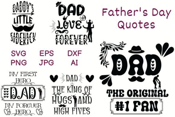 Happy Fathers Day Svg Bundle for Crafts and Graphics