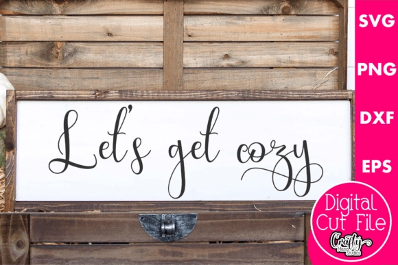 Let's Get Cozy Graphic Design Asset for Local Business Branding