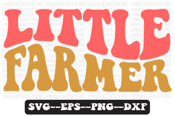 Little Farmer Quote Retro Svg Design for Crafts and Graphics