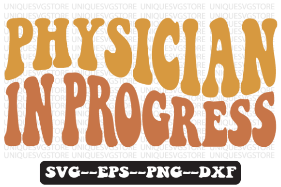 Physician in Progress Retro Svg Design for Graphics and Crafts