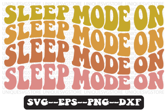 Sleep Mode on Quote Retro Svg Design for Graphics and Crafts
